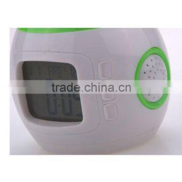 High Quality Egg Shape Electronic Alarm Clock With LCD Screen