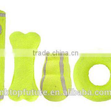 Dog toy tennis ball material 4asst