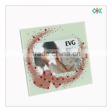 glass love photo frame for souvenri