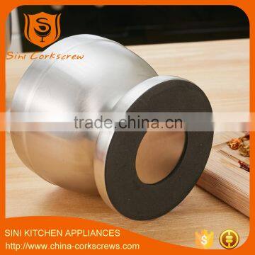 Stainless Steel Garlic Pugging Pot Garlic Pounder Crusher Mortar and Pestle Pedestal Bowl photo-6