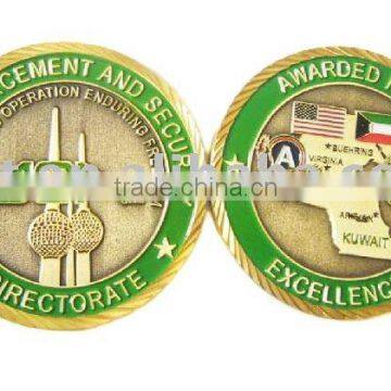 Custom design military coins with soft enamel