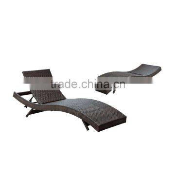 Rattan Outdoor Deck Chair Beach Wicker Lounge Chair Rattan Deck Chair photo-5