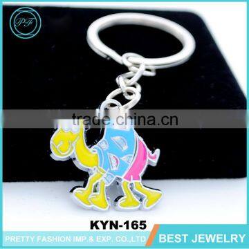 Yiwu Jewelry Market Fashion Cheap Animal Enamel Metal Keychain