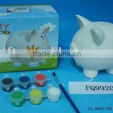 DIY ceramic product piggy coin box saving bank