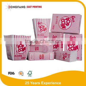 paper popcorn box Manufacturer hot sale paper popcorn box