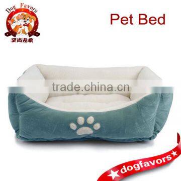 China Pet Paw Print Pet Bed