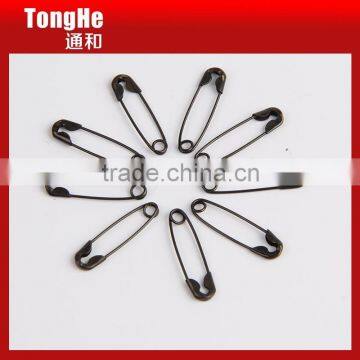 Fashion black plating brass safety pins for scarf