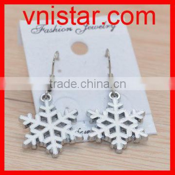 Vnistar Cheap Christmas Snowflake Jewelry Earrings wholesale TER009 Low MOQ