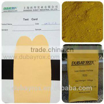 920 Ferric Iron Oxide Pigment Yellow Use for Furniture Paint