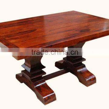 Solid Wood Wood Dining Table, New Design Wooden Dining Table, Unique style Lofty Wooden Base