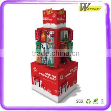 Christmas Gift Promotion Cardboard Paper Pallet Display Stand Rack