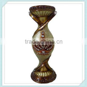 Unique Resin Silver Plated European Candlestick