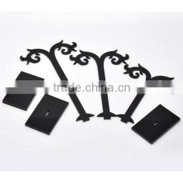 2015 Black Acrylic Earring Tree Shaped Jewelry Display Stand Holder