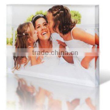 2016 6*8" ACRYLIC PHOTO BLOCK clear picture paperweights new acrylic book paperweight