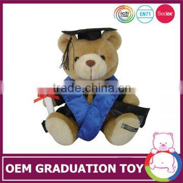 Custom baby toys special design wholesale plush graduation bear