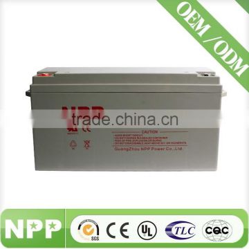 VRLA 12V150Ah AGM sealed lead acid battery for ups