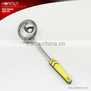 Newfangled colorful stainless steel soup ladle with anti-slip handle                        
                                                                                Supplier's Choice