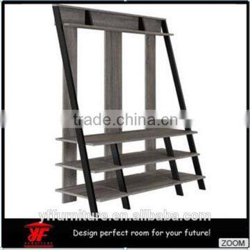 Unique design lcd wooden tv furniture tv stand pictures with showcase