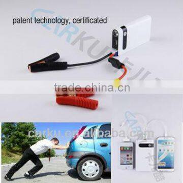 5 in 1 Li polymer 12V multifunction car jump starter battery+power bank+LED light patent certified