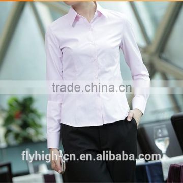 Factory custom long sleeve shirt women work shirt