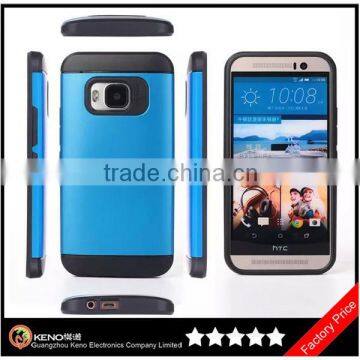 Keno Wholesale OEM Protective TPU & PC Slim Armor Couple Case for HTC One M9