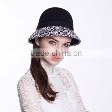 fashion women bell shaped hat for winter with lace for event wedding outdoor dress accessories