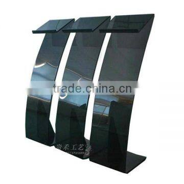 brochure holder stand, black color magazine holder, black brochure holder