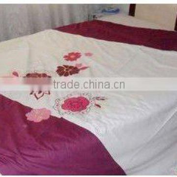 hot sell embroidery bed cover designs