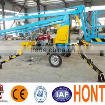 Electric trailers with hydraulic lifts/hydraulic telescopic trailer articulating boom lift