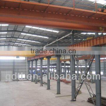 Heavy duty steel structure industrial auto workshop layout design