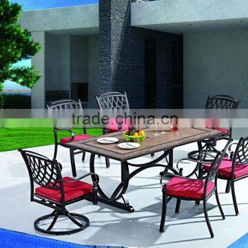 Outdoor garden aluminium furniture