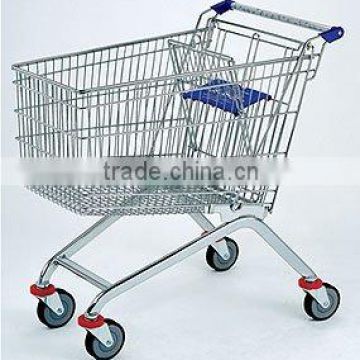 Dachang Manufacturer Supermarket Shopping Trolley Chrome, Galvanized, Electoplated