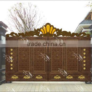 Aluminium driveway courtyard gate and automatic swing courtyard gate