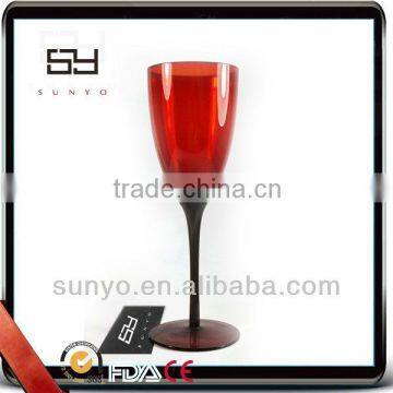 Wholesale Ruby Red Colored Champagne Glasses