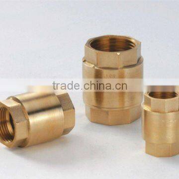 Brass vertical lift check valve for water heating