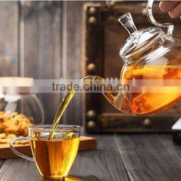 OEM Hot Sale Good Design Tea Pot Glass Stainless Steel Spring Filter photo-4