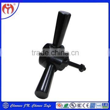 NEW DESIGN Jianning Security 3 Spoke Satin Chrome Matte Black Safe Handle JN 717-3 photo-2