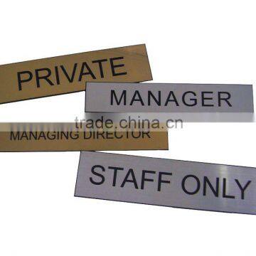 custom engraved nameplates