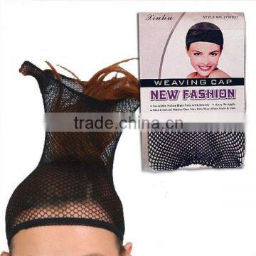 Black Stretchable Elastic Mesh Hair Net Wig Cap USA photo-3