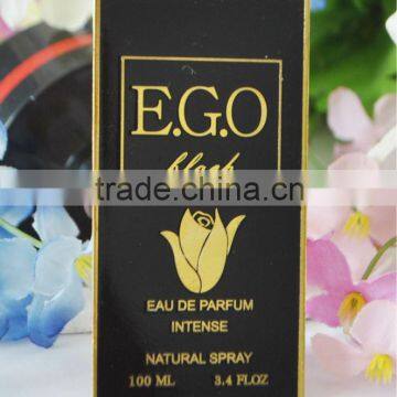 custom metal etching perfume bottle sticker