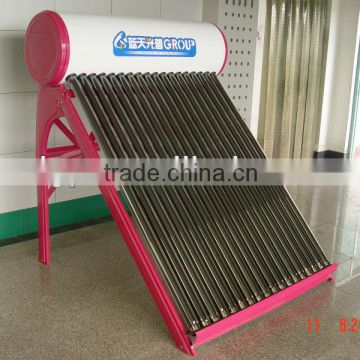 china patented solar water heater with all glass heat pipe