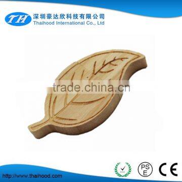 Promotionl Recyclable Eco Wood USB Flash Memory Stick Custom Wood Leaf Gift USB Drives, Promotional Gift USB