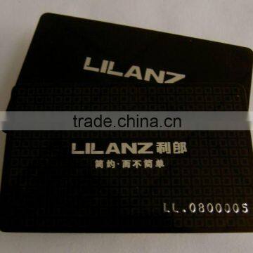 Full Color Plastic Magnetic Vip black Card printing