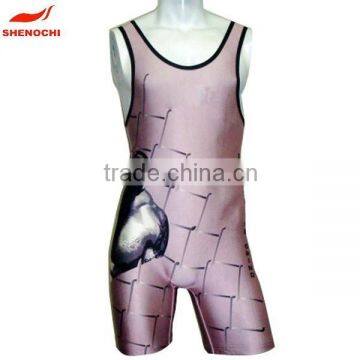 Custom wrestling sports breathable dri fit women wrestling costume