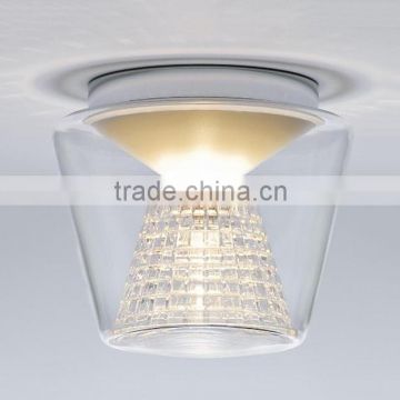 Transparent Metal Glass Ceiling Lamps LED Ceiling Lights for Living Rooms