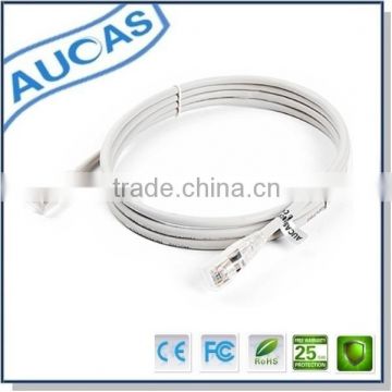 Cat5e UTP white Flat Patch Cable/patch cord cable