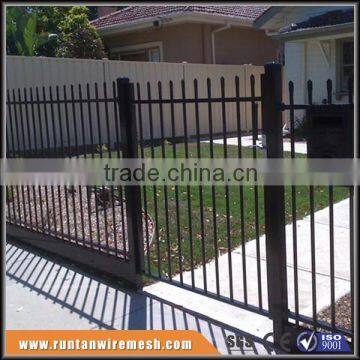 Hot sale steel tubular security fence( factory ,ISO 9001 certificate )