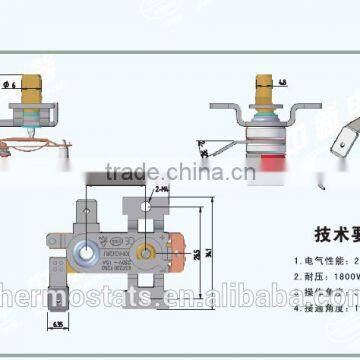 KST220 Electrical Adjustable Bimetallic Turkish SOBA Thermostat