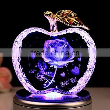 Crystal LED Apple Crystal Apple Wedding Favors photo-2