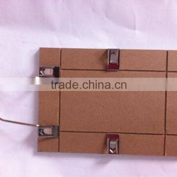 Wholesale Frameless 4x6 Glass FSC MDF Clip Snap Hanging Photo Picture Frame photo-2